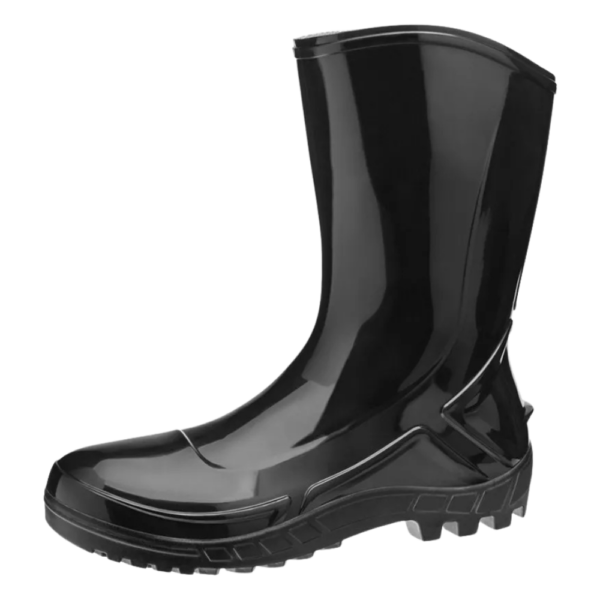 Bota PVC Preto Marluvas Cano Médio