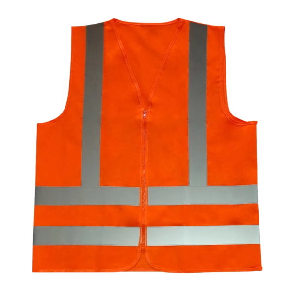 Colete Jaleco Volk Refletivo Sem Bolso Laranja Zíper