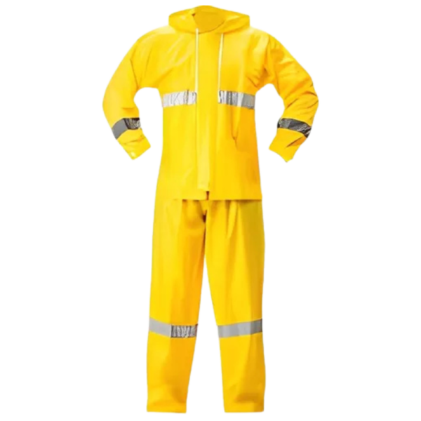 Conjunto PVC Amarelo Com Refletivo Pantaneiro Nylon Emborrachado