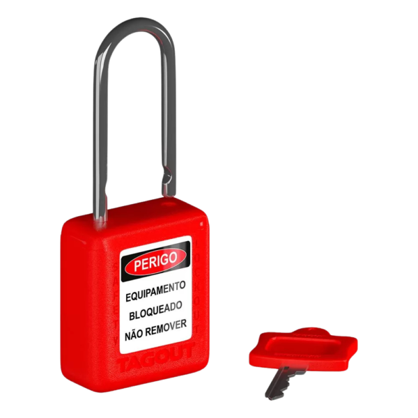 Cadeado Haste Cromada Tagout 38mm