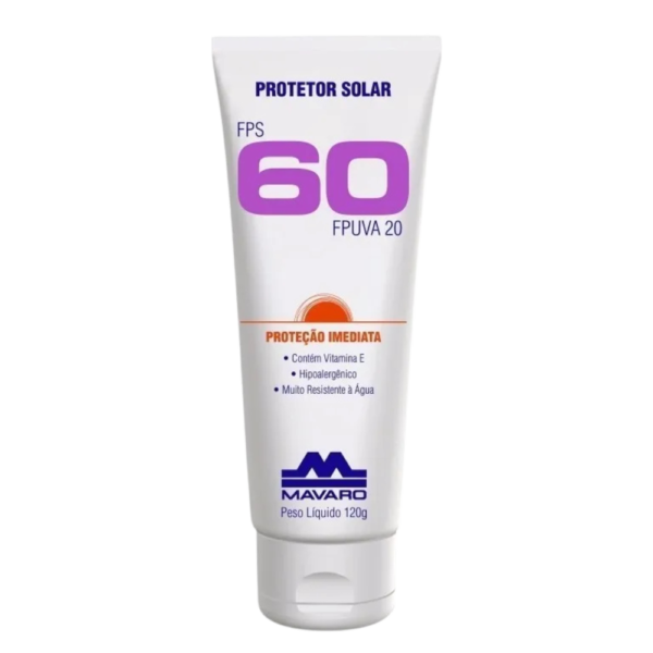 Protetor Solar FPS60 120g Mavaro