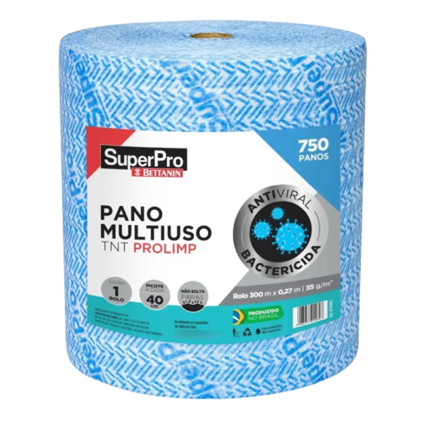 Toalha Bettanin 300m X 27cm 750 Panos Azul